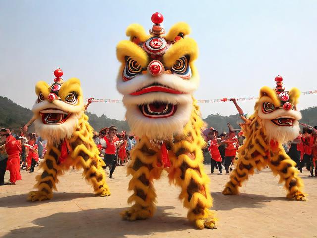 九游体育网站_ 乡村传统舞狮比赛，文化的节奏与运动的激情